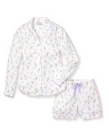 Women's Fields of Provence Long Sleeve Short Set