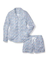 Women's Fleur D'Azur Long Sleeve Short Set