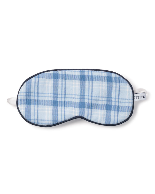 Kid's Twill Sleep Mask in Seafarer Tartan