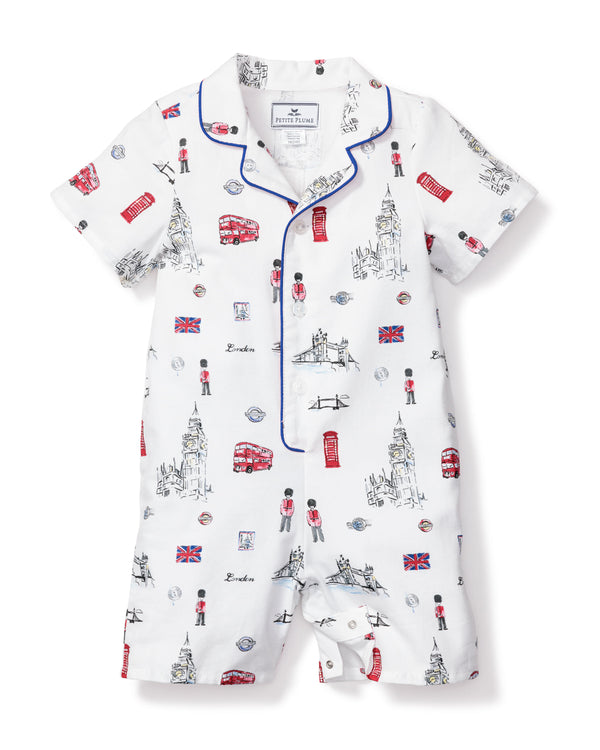 Baby's Twill Summer Romper in London is Calling
