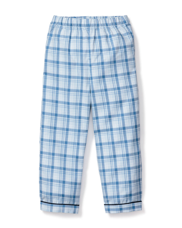 Kid's Twill Pajama Pants in Seafarer Tartan