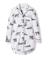 Luxe Pima Cotton Panthère de Paris Nightshirt