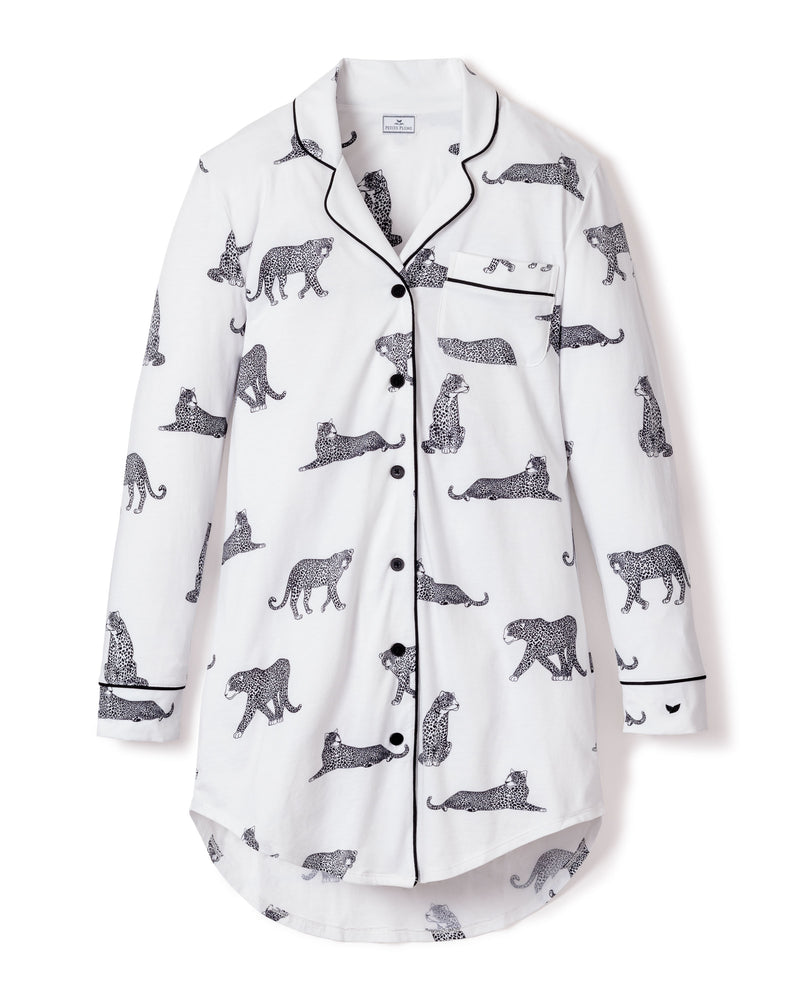 Luxe Pima Cotton Panthère de Paris Nightshirt