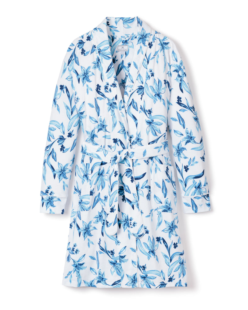 Luxe Pima Cotton Songs of Santorini Robe