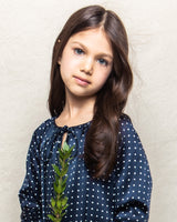 100% Mulberry SIlk Polka Dot Kids Delphine Nightgown