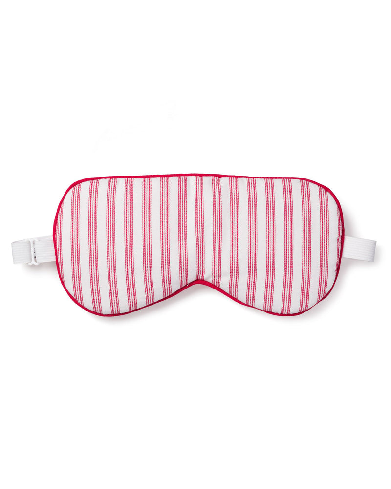 Adult Antique Red Ticking  Sleep Mask