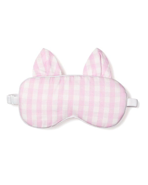 Adult Pink Gingham Kitty Sleep Mask