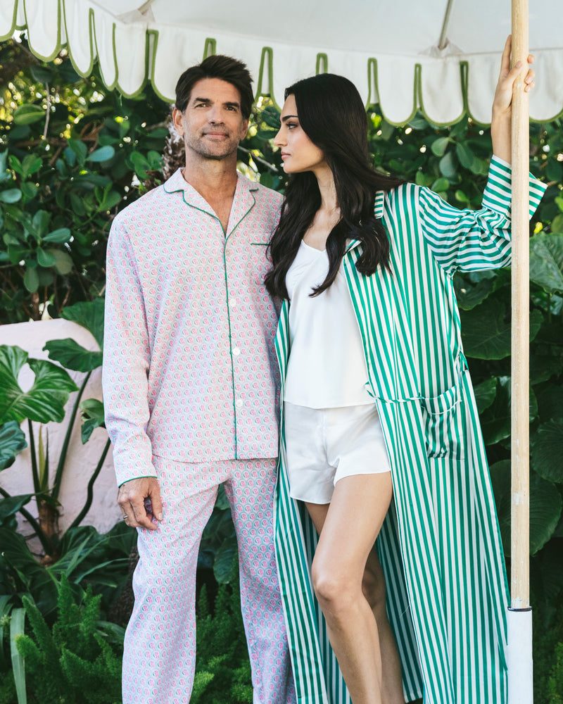 Colony Hotel x Petite Plume Men's Exclusive Print Pajama Set