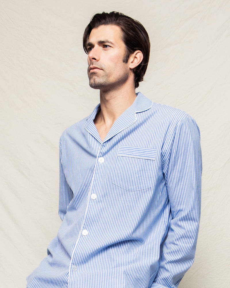 Mens blue sales pajama set