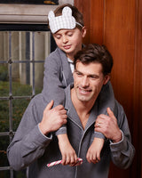Men's Grey Flannel Pajama Set