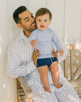 minnow x Petite Plume Botanical Block Print Men's Pajama Set