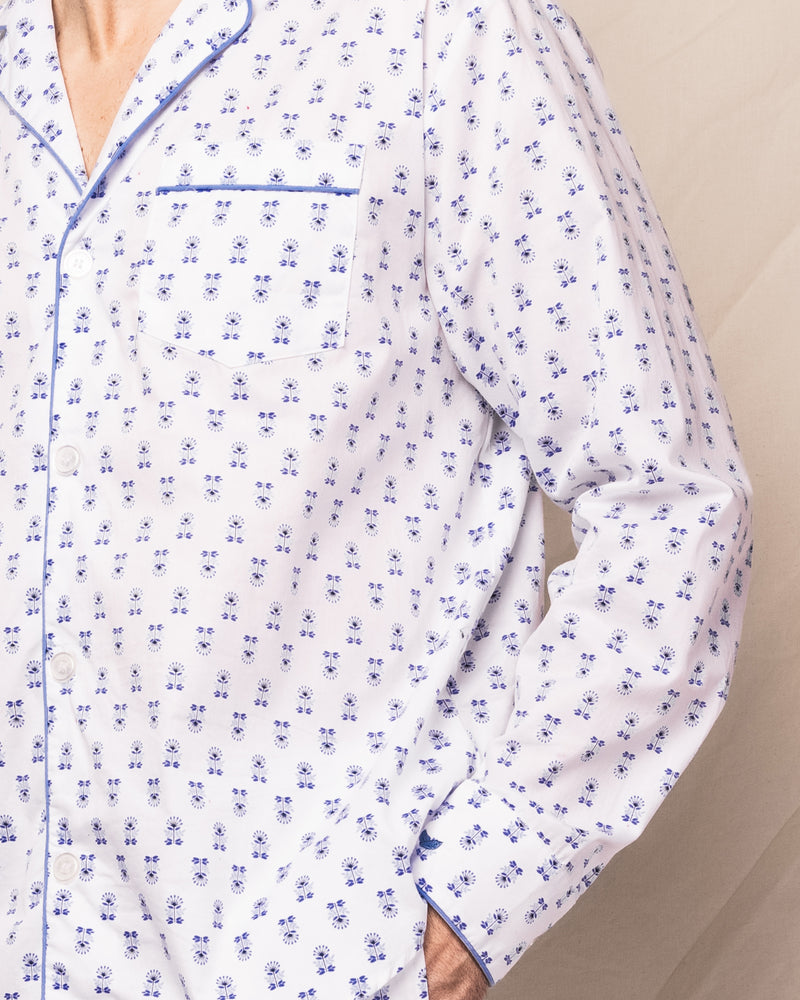 minnow x Petite Plume Botanical Block Print Men's Pajama Set