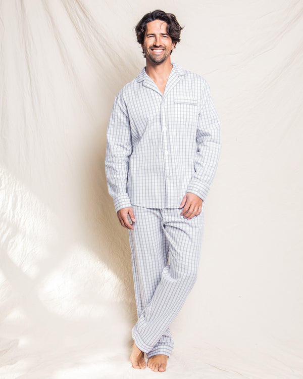 Men's Twill Pajama Set in Regent Tattersall