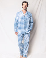 Men's Twill Pajama Set in Seafarer Tartan