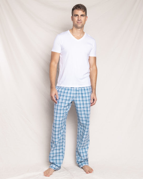 Men's Twill Pajama Pants in Seafarer Tartan