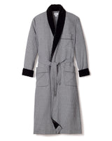 Men's West End Houndstooth Velvet Robe
