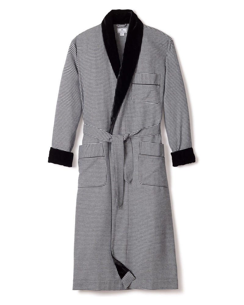 Men's West End Houndstooth Velvet Robe