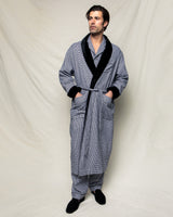 Men's West End Houndstooth Velvet Robe