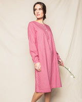 Women's Red Mini-Gingham Beatrice Nightgown