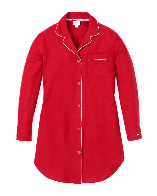 Women's Red Flannel Nightshirt