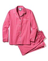 Women's Red Mini Gingham Pajama Set