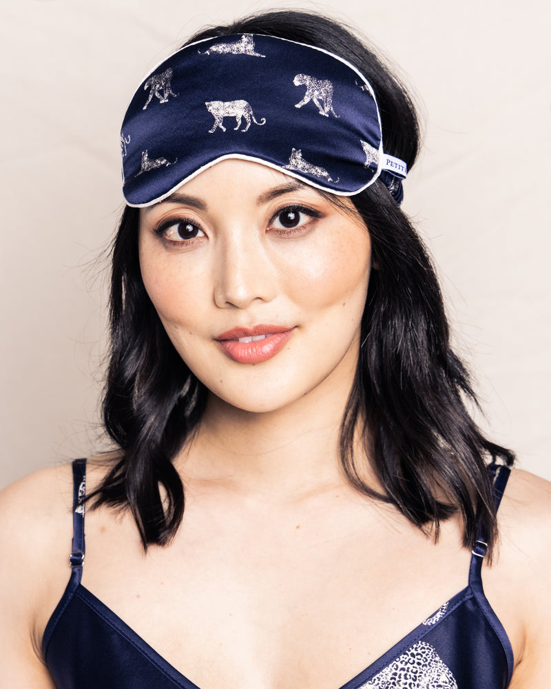 100% Mulberry Silk Panthère de Nuit Sleep Mask