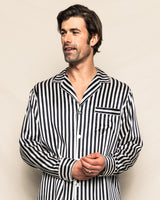 100% Mulberry Silk Men's Bengal Stripe Pajama