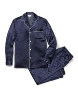 100% Mulberry Silk Men's Polka Dot Luxe Pajama