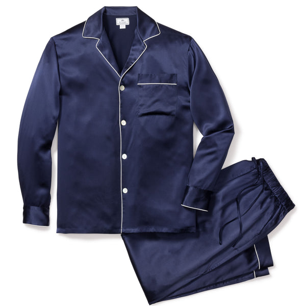Satin pj sales for men