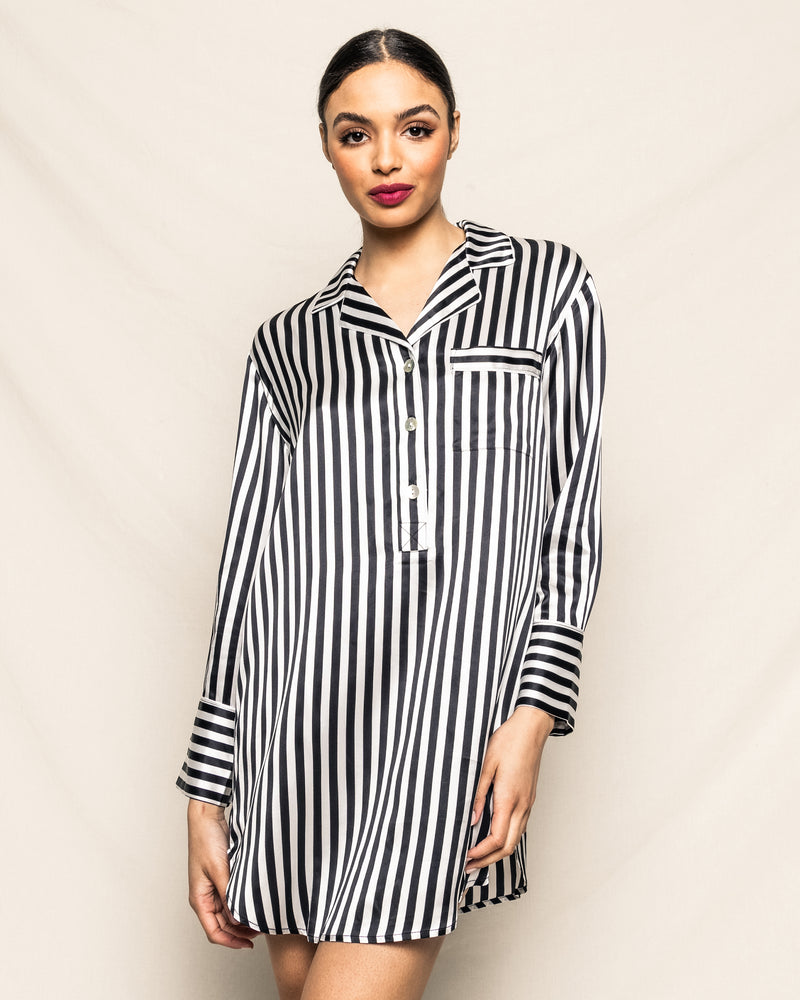 Women's silk nightshirt deals