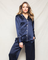 100% Mulberry Silk Women's Polka Dot Luxe Pajama