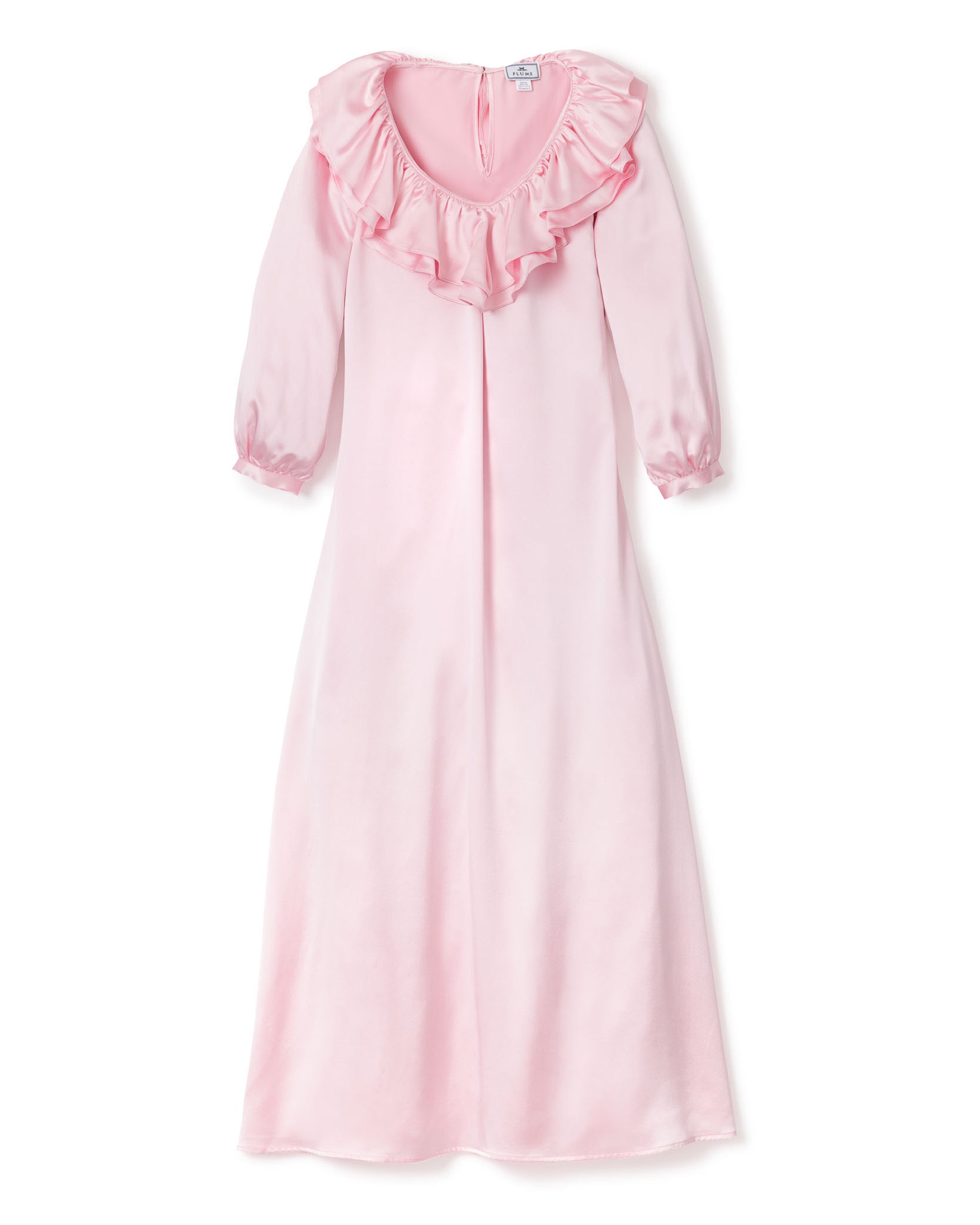 Women's Silk Anastasia Nightgown in Pink