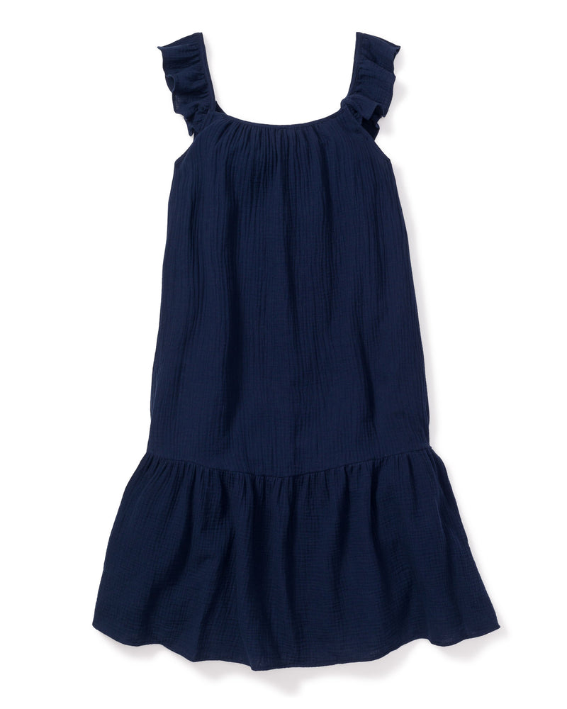 Navy Gauze Celeste Sundress