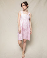 Women's Pink Gingham Charlotte Nightgown