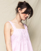 Women's Pink Seersucker Charlotte Nightgown