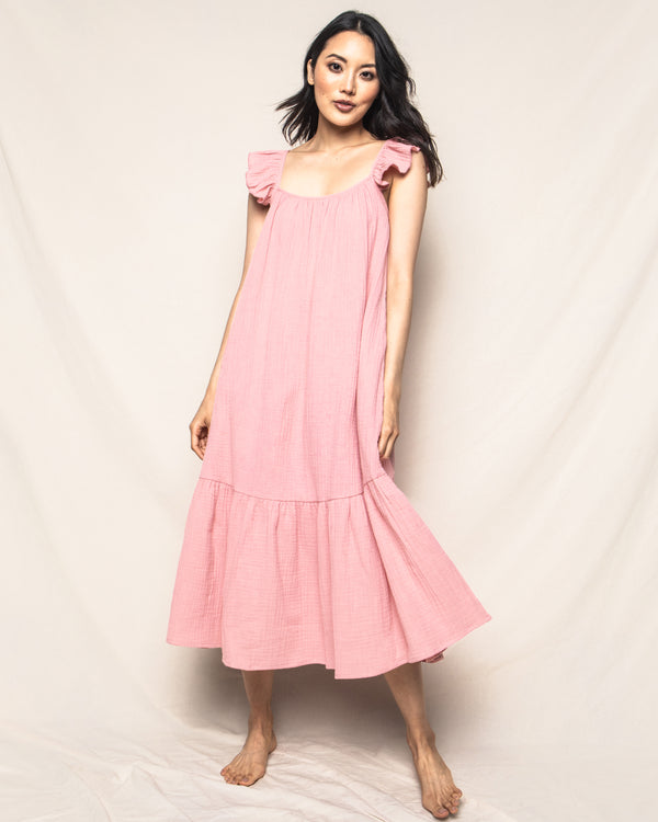 Women's Pink Gauze Celeste Sundress