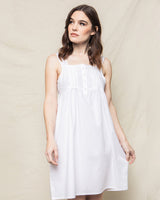 Women's White Charlotte Nightgown