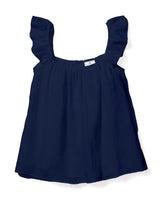 Women's Navy Gauze Celeste Top