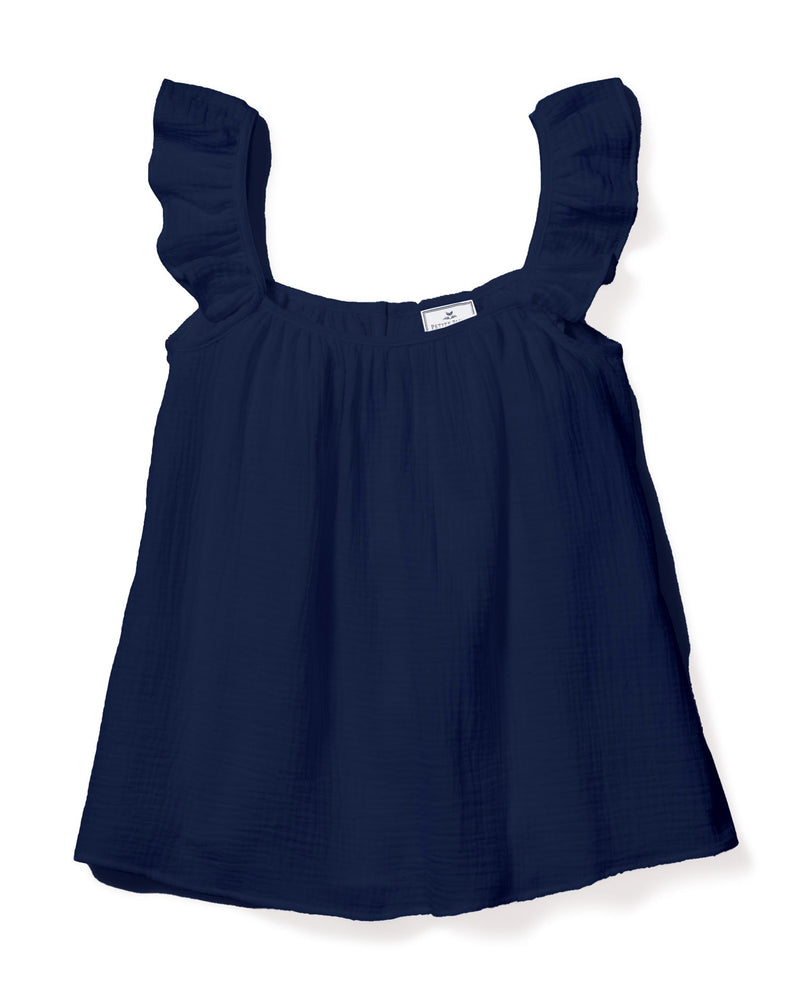 Women's Navy Gauze Celeste Top