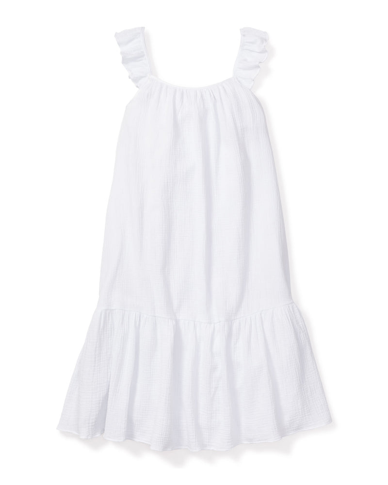 Women's Gauze Celeste Sundress in White – Petite Plume