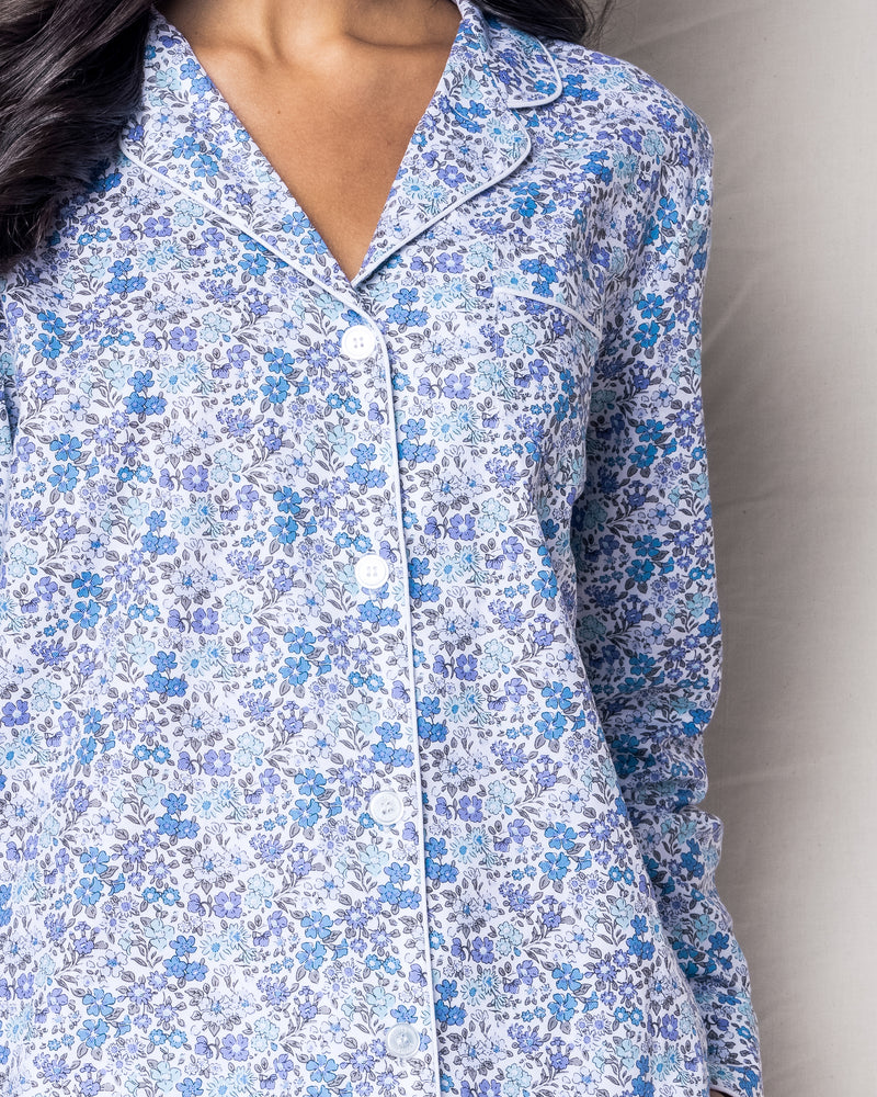 Women's Fleur D'Azur Long Sleeve Short Set