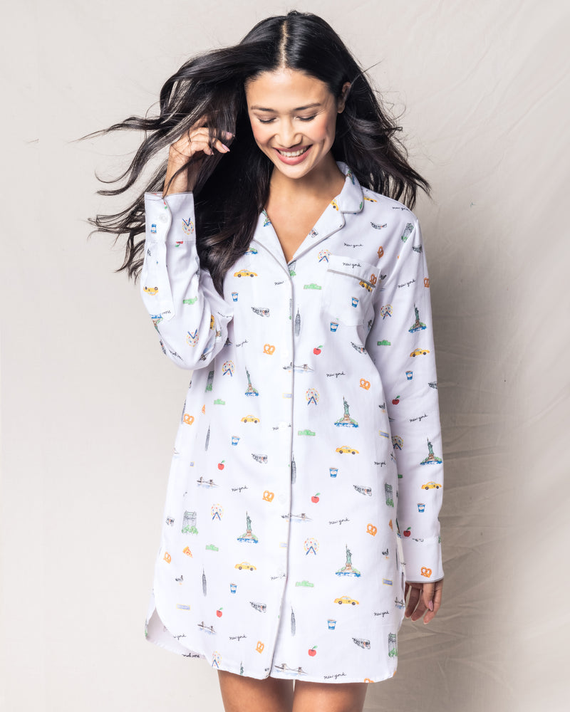 Women's Twill Nightshirt in New York! New York! – Petite Plume