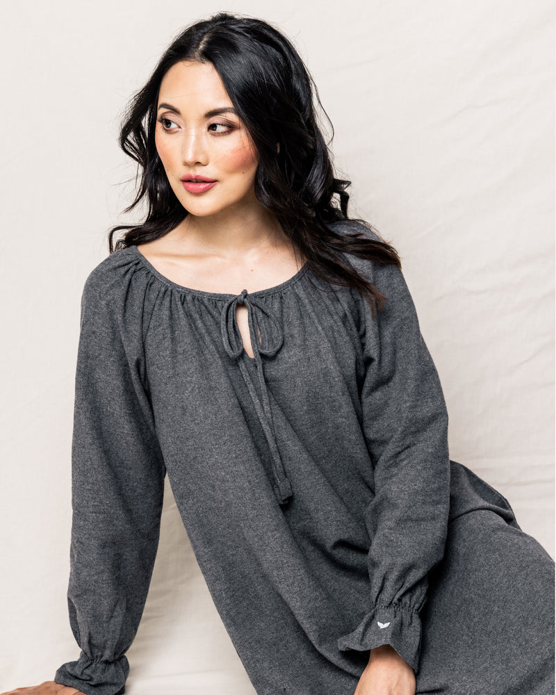 Women's Grey Flannel Delphine Nightgown