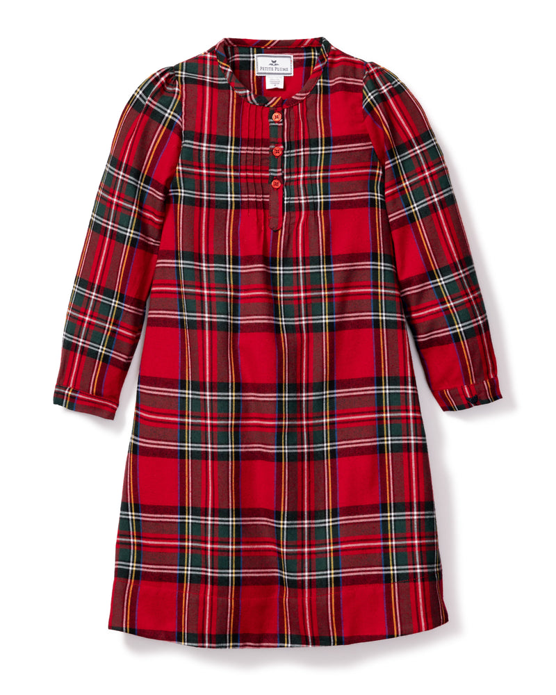 Girl's Brushed Cotton Beatrice Nightgown in Imperial Tartan