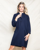 Women's Navy Flannel Grace Nightgown