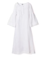 Women's White Flannel Seraphine Nightgown