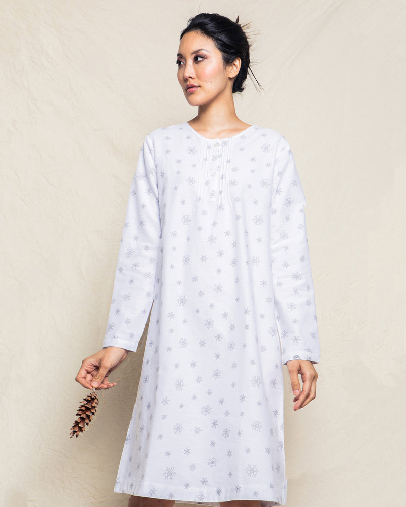 Women's Flannel Beatrice Nightgown in Winter Wonderland