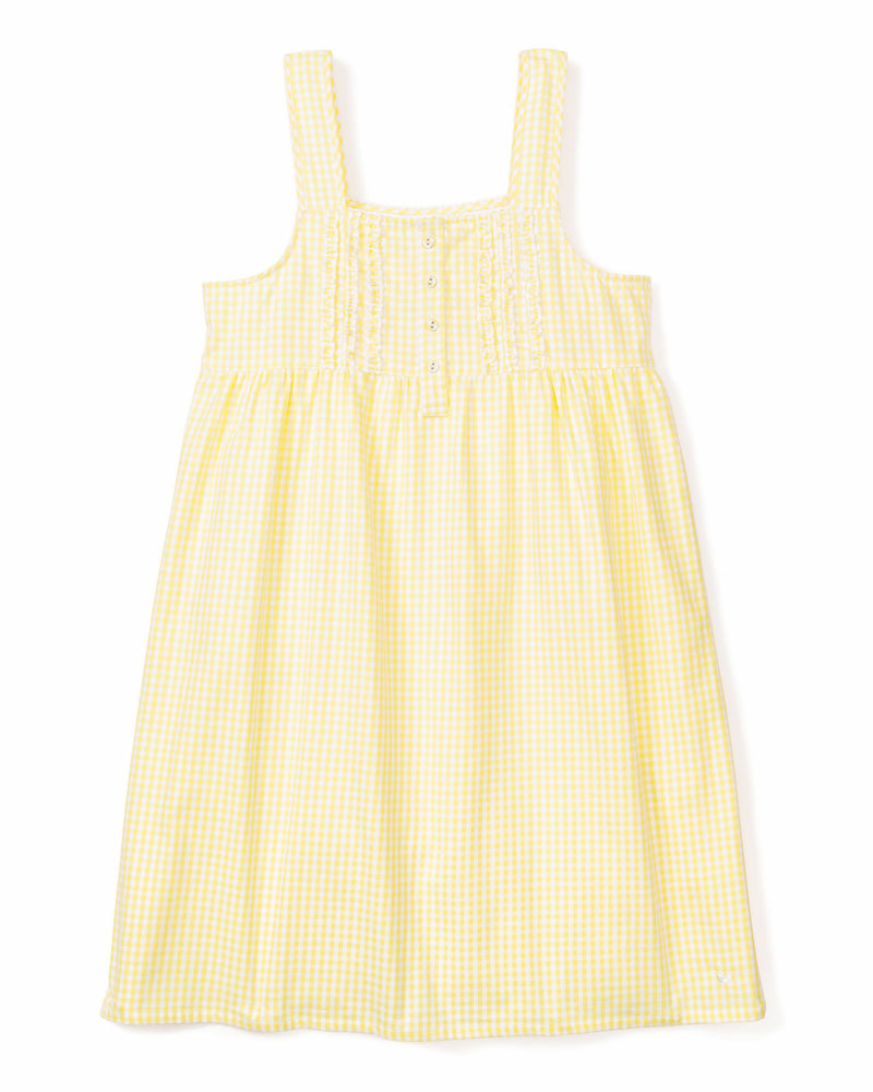 Women's Yellow Gingham Charlotte Nightgown