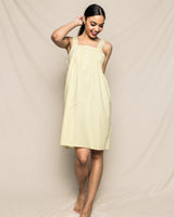 Women's Yellow Gingham Charlotte Nightgown