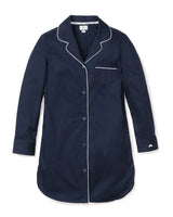 Women's Nightshirt in Navy Twill